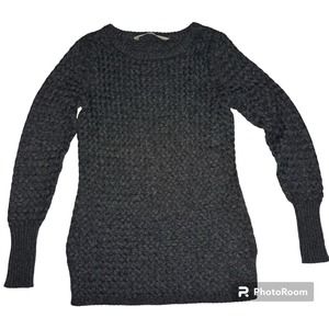 Athleta Sweater Large Gray Cypress Wool Blend Long Sleeve Weaved XXS